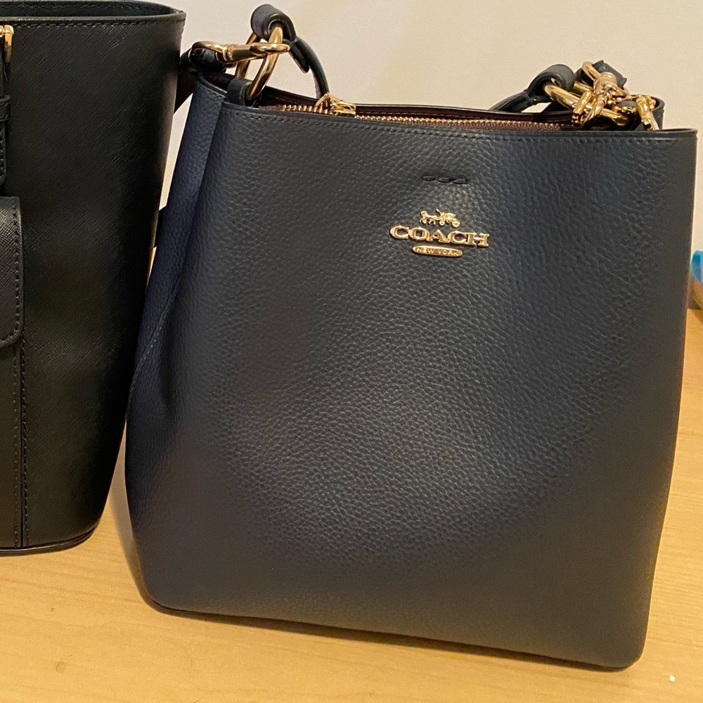 Coach navy blue purse